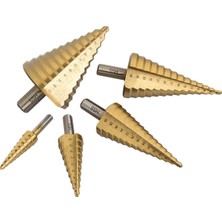 PremiumPort Kademeli Matkap Ucu 4-30 mm Sarı Titanyum Kozalak, Dayanıklı ve Çok Amaçlı