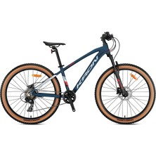 Kron Xc 100 24 Jant Mtb - 13' - 8 Vites - H.disc- Mat Koyu Lacivert/gri-Kırmızı