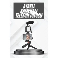 Midas Toptan Home Telefon Tutucu Mikrofonlu Işıklı Youtuber Video Kayıt