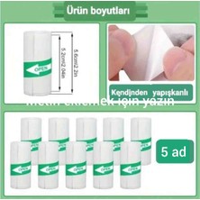 Mini Taşınabilir Yazıcı 56MM Yapışkanlı Rulo Termal Kağıt 5 Adet Beyaz Renkli Pratik Çözüm