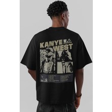 Sevbano Kanye West Rapper Şarkıcı Sırt Baskılı Unisex Oversize Tişört