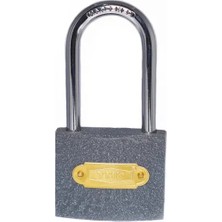 Pileli Store Ymk Eko Gri Döküm Uzun Kancalı Asma Kilit 63MM