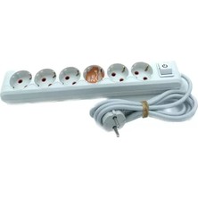 Just Cheap Store 4'lü 3 mt Anahtar Grup Priz ROYALEKS-AST-A403