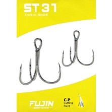 Fujin ST41 Üçlü Maket Balık Iğnesi Nickel No#4 Qty:6
