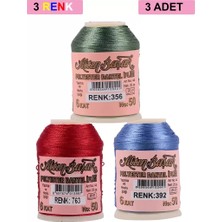 Just Cheap Store 3 Adet Altınbaşak Oya ve Dantel Ipi 20 gr - Royaleks - No: 763 - 392 - 356