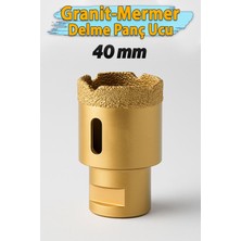 PremiumPort 40MM Elmas Kaplı Granit ve Fayans Seramik Delici Matkap Ucu, Profesyonel Kalite