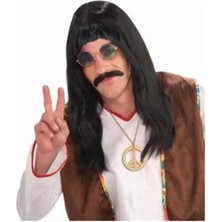 İlkyaz Fashion Uzun Barış Manço Peruğu ve Bıyığı