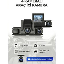Seyutech Araç Içi Hd Kamera 4 Kameralı Wifi Özellikli 1080P Full Hd Gece Görüşlü G-Sensör Dashcam Y13