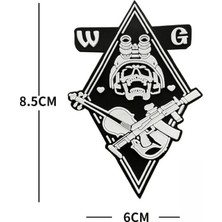 Delta Armory Da 3D Pvc Patch Nvg Wg Skul "kemancı Kuru Kafa" Da-Nas-63