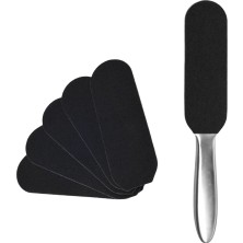 Merrys Çelik Topuk Törpü Set DX C001 Siyah Renkli Profesyonel Kullanım İçin Özel Set