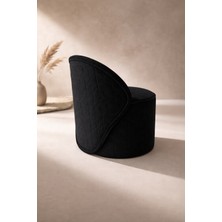 Pufunny Sırtlı Puf, Minimalist Berjer, Çay Seti, Dekoratif Puf