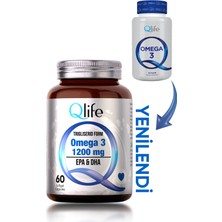 Qlife Omega 3 Balık Yağı 1200 Mg 60 Kapsül