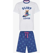 Penti Erkek Renkli Surf Lover Şortlu Pijama Takımı
