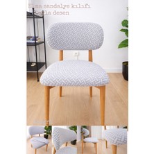 UY STYLE Jakarli Kumaş Elma Sandalye Kılıfı,tuğla Desen (1 Adet)