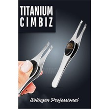İlkyaz Fashion Transformacion Titanyum Çelik Cımbız Kaş Alma Cımbızı Tüy Alma Cımbızı Solingen Professio
