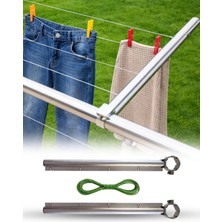 Omilife Yuvarlak Alüminyum Balkon Çamaşırlık Korkuluk Küpeşte Kurutmalık Askısı Çamaşır Kurutma Aparatı