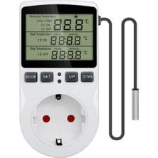 PremiumPort 220V LCD Ekranlı Çok Modlu Akıllı Termostat Kontrol Soketi