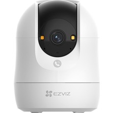 Ezviz Ezvız C6N 4K 360° Iç Mekan Wi-Fi Güvenlik Kamerası, Bebek ve Evcil Hayvan Monitörü, Insan Algılama, Akıllı Takip, Çift Yönlü Konuşma, Gece Görüşü
