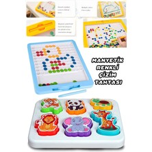 Belirtilmemiş Eğitici Montessori Şekiller Manyetik Sihirli Tahta Neşeli Dostlar Bultak Puzzle
