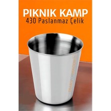 Store Mania Ieg™ Paslanmaz Çelik Bardak – Kamp Piknik ve Mutfak Için Dayanıklı Metal Bardak 719313