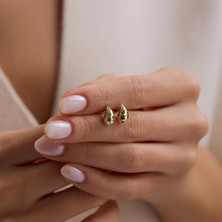 Sembol Gold 14 Ayar Disko Damla Altın Küpe 0.70 Gram 1.0 cm
