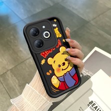 HONTINGA Tecno Spark 20 ile Uyumlu Kılıfı Düşüme Önleyici Basitlik Anti Düşme Kamera Korumali Çizgi Film Siyah Desen Yumuşak Silikon Telefon Kılıfı Kadın ve Erkek Için Uygundur K2-0097
