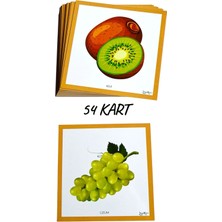 Loyameri Kidsshop Meyve Sebze Kartları 54 Kart, Okulöncesi, Özel Eğitim Etkinlik Kartları