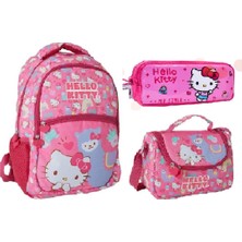 Hello Kitty Beslenme Okul Çantası Kalemlik Seti