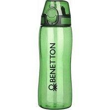 Benetton Yeşil Kilitli Kapak Tritan Matara Suluk