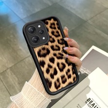 HONTINGA Xiaomi Redmi 12 ile Uyumlu Kılıfı Düşüme Önleyici Basitlik Anti Düşme Kamera Korumali Leopar Siyah Desen Yumuşak Silikon Telefon Kılıfı Kadın ve Erkek Için Uygundur K2-0016