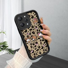 HONTINGA Xiaomi Redmi 12 ile Uyumlu Kılıfı Düşüme Önleyici Basitlik Anti Düşme Kamera Korumali Leopar Siyah Desen Yumuşak Silikon Telefon Kılıfı Kadın ve Erkek Için Uygundur K2-0016