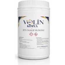 Volin Rtv2 15 Shore Silikon 1 kg Beyaz Yanında 10 Gram Katalizöru 1.sinf Katkisiz