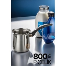 Flamex Turk Paslanmaz Çelik Cezve 800 ml