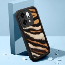 HONTINGA Oppo Reno 14 Pro 5g ile Uyumlu Kılıfı Düşüme Önleyici Basitlik Anti Düşme Kamera Korumali Şirin Kedi Inek Siyah Desen Yumuşak Silikon Telefon Kılıfı Kadın ve Erkek Için Uygundur K2-0015