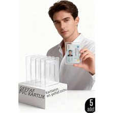 Zenvia 5’li Pvc Kartlık – Ehliyet, Kimlik, Kredi Kartı Koruyucu Şeffaf Plastik Kılıf 427980 Znv-Re