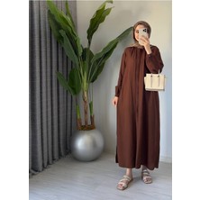 Molly Nelly Kadın Uzun Yazlık Muslin Ince Tunik Bordo Pardesü