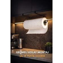 Kolay Montajlı Peçetelik Düzenleyici, Dolap Içi Geçmeli Metal Kağıt Havluluk Havlu Askısı Organizer