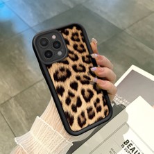 HONTINGA iPhone 16 Pro Max ile Uyumlu Kılıfı Düşüme Önleyici Basitlik Anti Düşme Kamera Korumali Leopar Siyah Desen Yumuşak Silikon Telefon Kılıfı Kadın ve Erkek Için Uygundur K2-0016