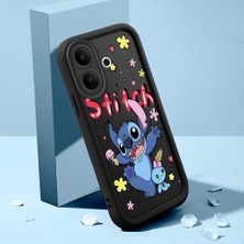 HONTINGA Vıvo V60 Lite ile Uyumlu Kılıfı Düşüme Önleyici Basitlik Anti Düşme Kamera Korumali Şirin Kedi Çizgi Film Siyah Desen Yumuşak Silikon Telefon Kılıfı Kadın ve Erkek Için Uygundur K2-0097