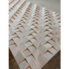 Nest WoodTR Doğal Ahşap Üçgen Küp Blok Seti 4X4CM  300 ADET – 3D Duvar Paneli Yapımı Için Ham Ahşap Parçalar | Dıy Dekoratif Duvar Kaplama Pano Yapımı