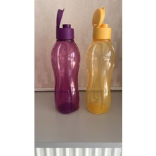 Tupperware Eko Suluk - Şişe 1l Yaz Havası (Turuncu) ve 1l Mor-2'li Set