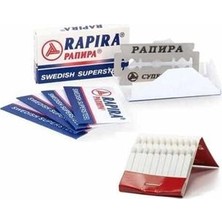 MiraLive Turk Rapira Platinum 10 Adet Tıraş Jileti Kantaşı Seti