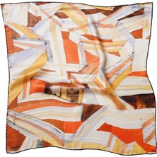 Silqoora %100 Ipek Bandana Fular Art Collection-Paul Klee (Built Spaces)