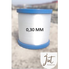 J Jütburada Classıc 1 kg Beyaz Bobin Misina 0,30 mm