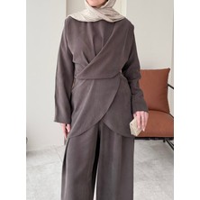 Molly Nelly Kadın Modal Bol Pantolon Bluz Takım