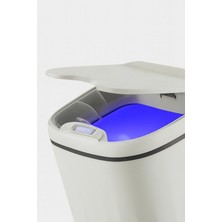 Özssay Büyük Sensörlü Çöp Kovası - Akıllı Teknolojik Sterilize Antibakteri Pil Hediyeli Set