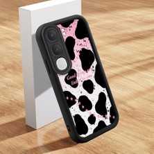 HONTINGA Vıvo Y31 5g ile Uyumlu Kılıfı Düşüme Önleyici Basitlik Anti Düşme Kamera Korumali Şirin Kedi Yıldız Siyah Desen Yumuşak Silikon Telefon Kılıfı Kadın ve Erkek Için Uygundur K2-0408
