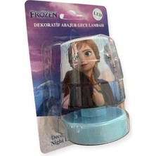 Huzur Elektrik Nisa Luce Lisanslı LED Mini Abajur Karlar Ülkesi 2x1,5 Ledli Pilli Gece Lambası