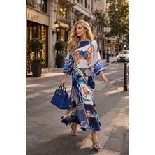 Asprin Fashion Kayık Yaka Yarasa Kol Bluz Etek Takım