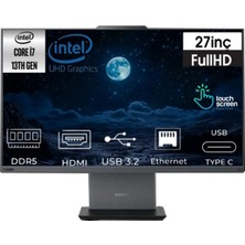 Lenovo Thinkcentre Neo 50A 27 Gen 5 Intel Core I7 13620H 12SA0013TR-K31 32GB 1tb UHD Graphics W11PRO 27" Fhd Dokunmatik Ekran All In One Pc